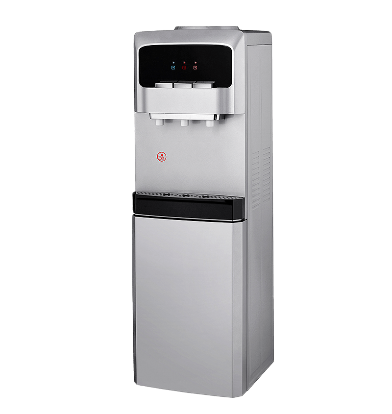 detail of Hot And Cold And Warm Stainless Steel Tank Water Cooler With Refrigerator For Office  PS-SLR-104S