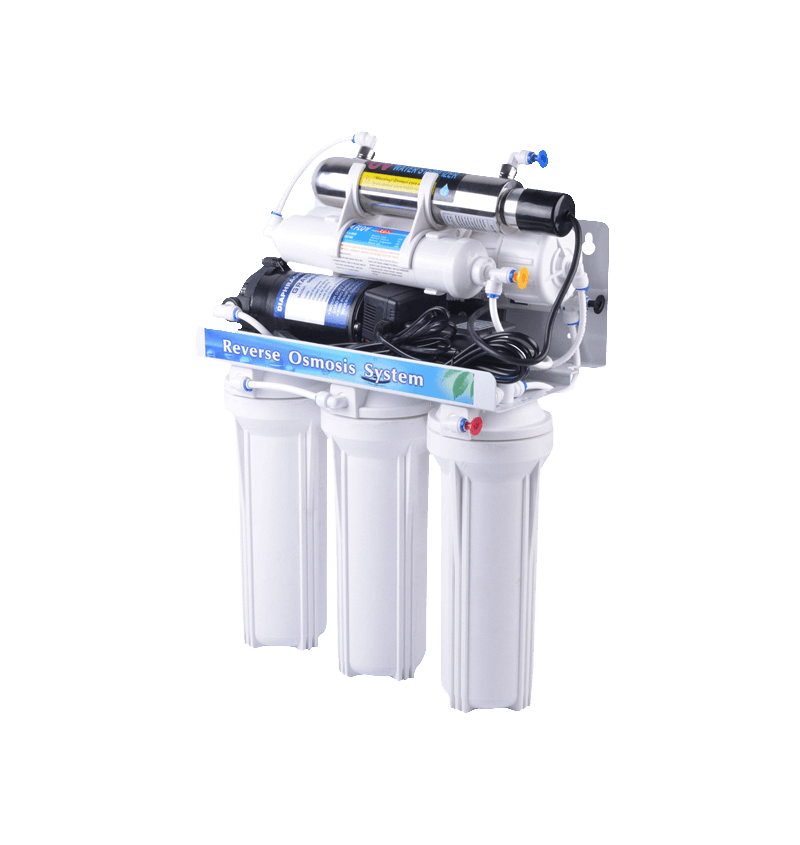 detail of ome reverse osmosis water purification system RO-50G-UV