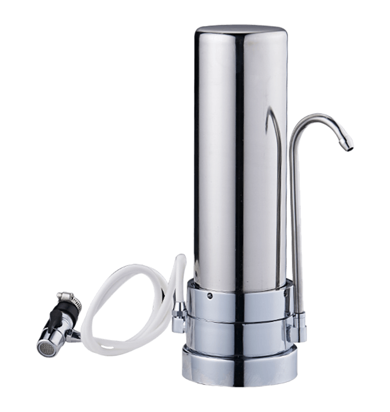 detail of stainless steel ceramic water purifier faucet water filter counter  101SST
