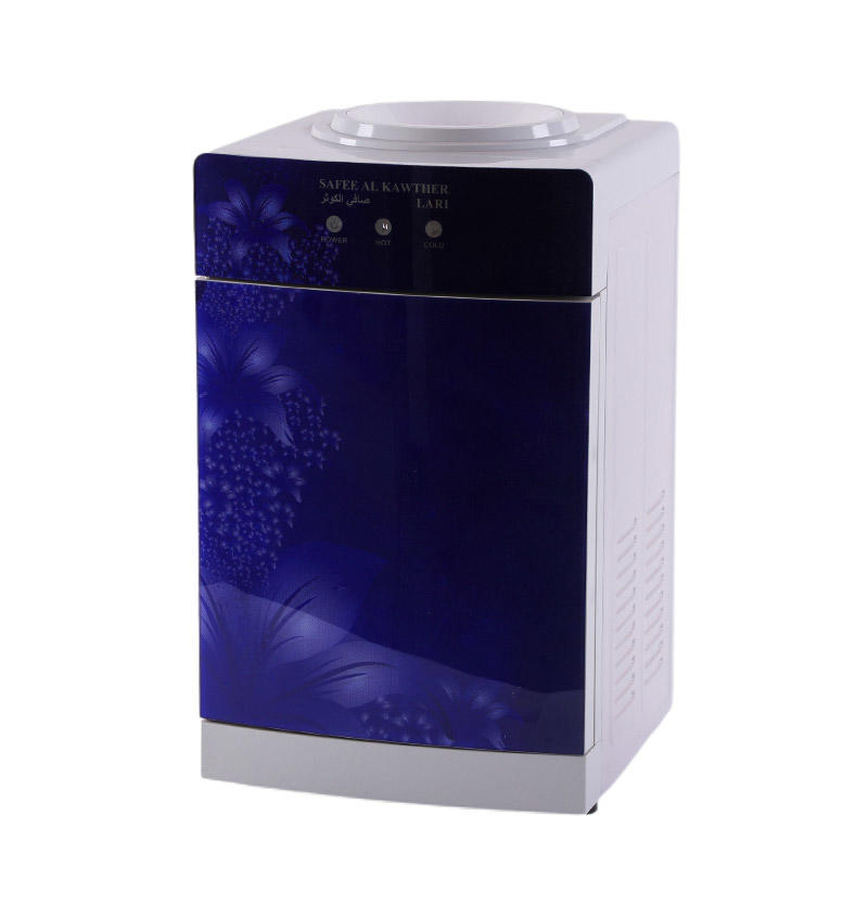 detail of blue Small Desktop Water Dispenser PS-STR-96B